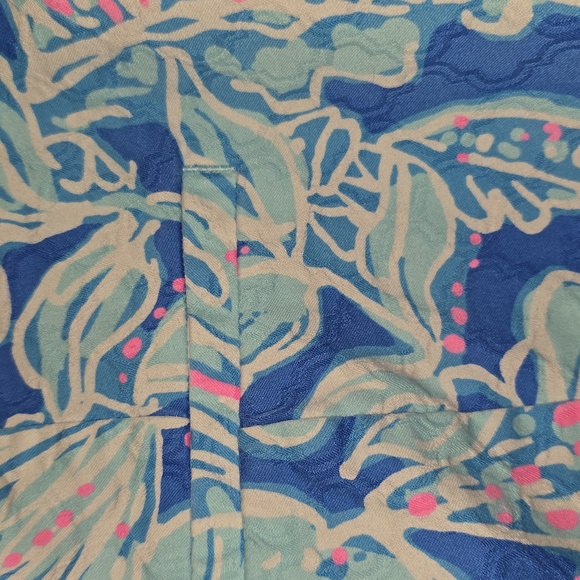 Lilly Pulitzer Kelly Pant Bay Blue Into The Deep - Picture 5 of 15